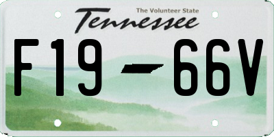 TN license plate F1966V