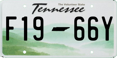 TN license plate F1966Y