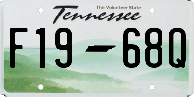 TN license plate F1968Q
