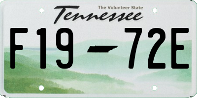TN license plate F1972E
