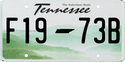 TN license plate F1973B