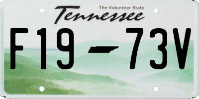TN license plate F1973V