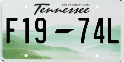 TN license plate F1974L