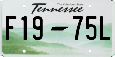 TN license plate F1975L