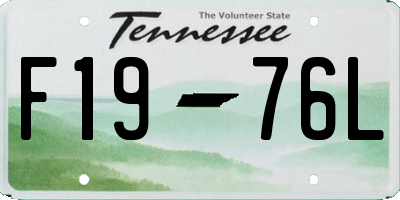 TN license plate F1976L