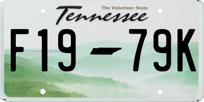 TN license plate F1979K