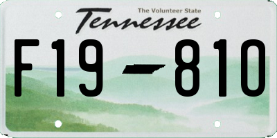 TN license plate F1981O