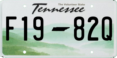 TN license plate F1982Q