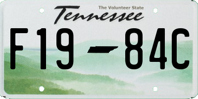 TN license plate F1984C