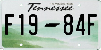 TN license plate F1984F