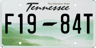 TN license plate F1984T