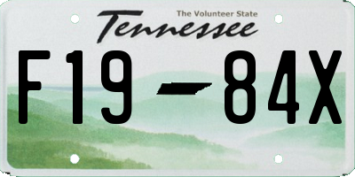 TN license plate F1984X