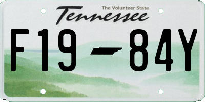 TN license plate F1984Y