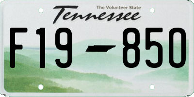 TN license plate F1985O