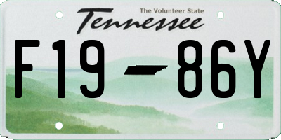 TN license plate F1986Y