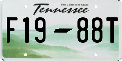 TN license plate F1988T