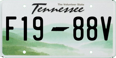 TN license plate F1988V