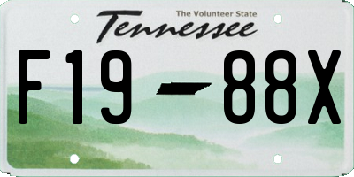 TN license plate F1988X
