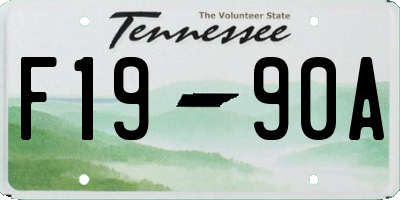 TN license plate F1990A