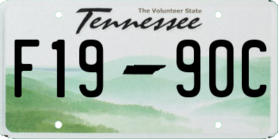 TN license plate F1990C