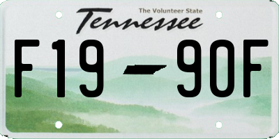 TN license plate F1990F