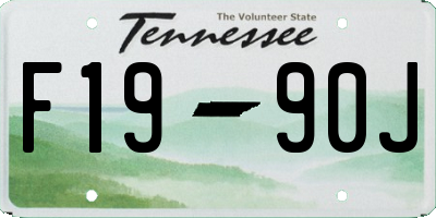 TN license plate F1990J