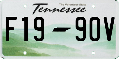 TN license plate F1990V