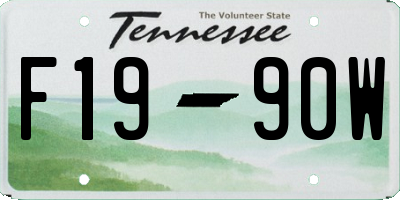 TN license plate F1990W
