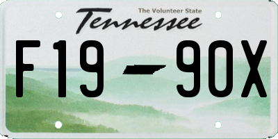 TN license plate F1990X