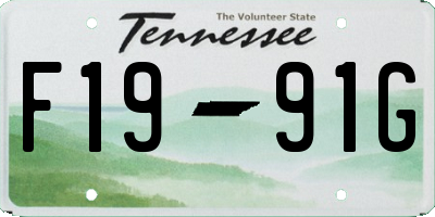 TN license plate F1991G