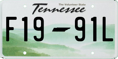 TN license plate F1991L