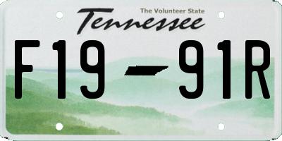 TN license plate F1991R