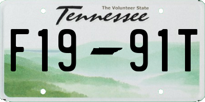 TN license plate F1991T