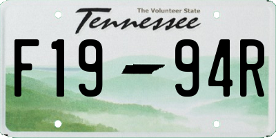 TN license plate F1994R
