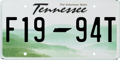 TN license plate F1994T