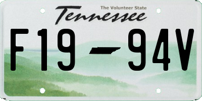 TN license plate F1994V