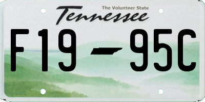 TN license plate F1995C