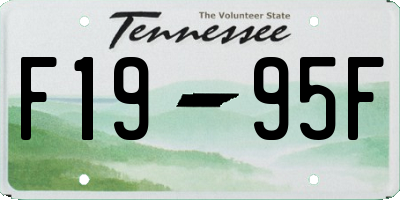 TN license plate F1995F