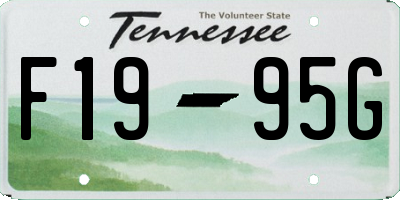 TN license plate F1995G