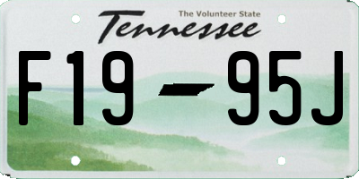 TN license plate F1995J