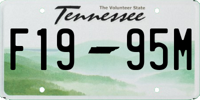 TN license plate F1995M