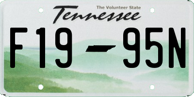 TN license plate F1995N