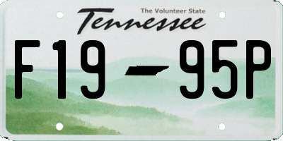 TN license plate F1995P