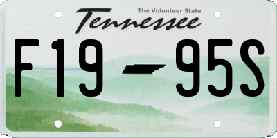 TN license plate F1995S