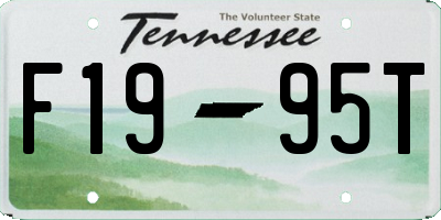 TN license plate F1995T