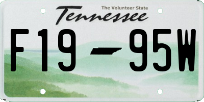 TN license plate F1995W