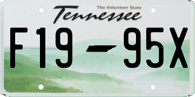 TN license plate F1995X