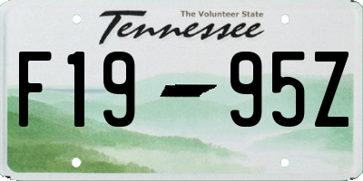 TN license plate F1995Z