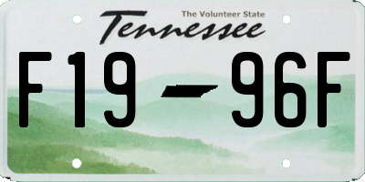 TN license plate F1996F