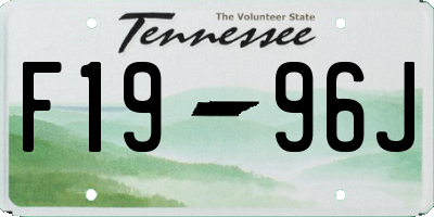 TN license plate F1996J